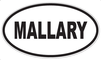 MALLARY - Oval Sticker