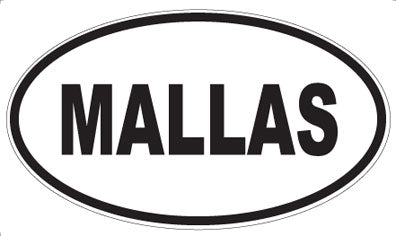 MALLAS - Oval Magnet