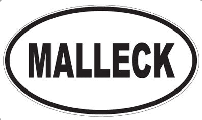 MALLECK - Oval Magnet