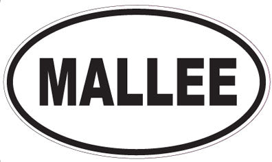 MALLEE - Oval Sticker