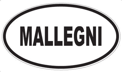 MALLEGNI - Oval Sticker