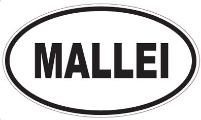 MALLEI - Oval Sticker