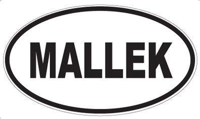 MALLEK - Oval Magnet