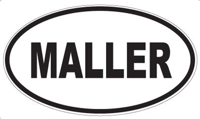 MALLER - Oval Sticker