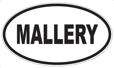 MALLERY - Oval Magnet