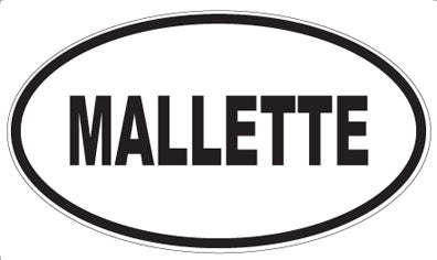 MALLETTE - Oval Magnet