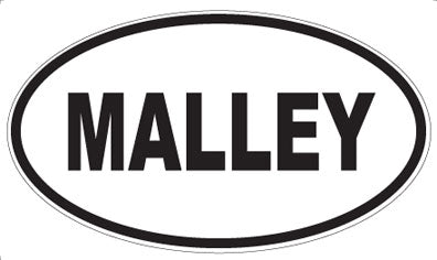 MALLEY - Oval Sticker