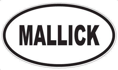 MALLICK - Oval Magnet