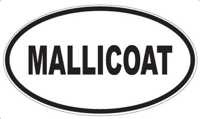 MALLICOAT - Oval Sticker