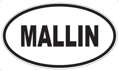 MALLIN - Oval Sticker