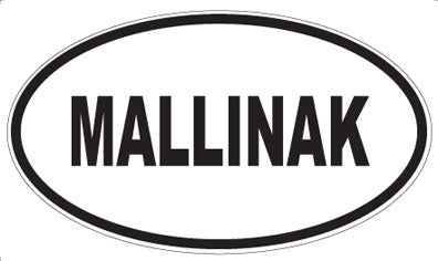 MALLINAK - Oval Magnet