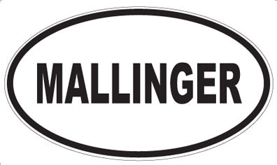 MALLINGER - Oval Sticker