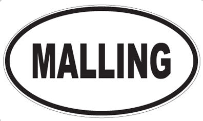 MALLING - Oval Magnet