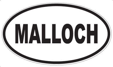 MALLOCH - Oval Magnet