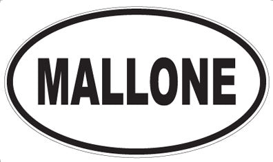 MALLONE - Oval Magnet