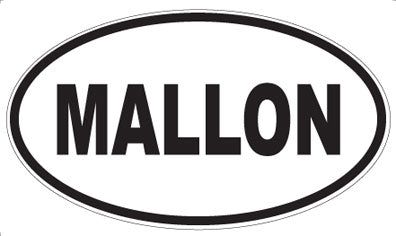 MALLON - Oval Magnet