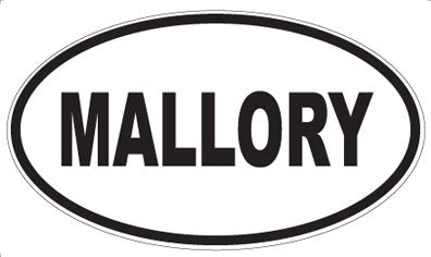 MALLORY - Oval Sticker