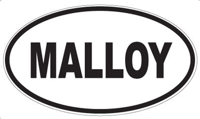MALLOY - Oval Sticker