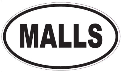 MALLS - Oval Magnet