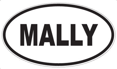 MALLY - Oval Magnet