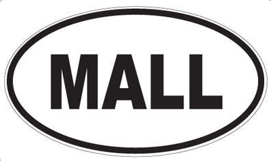 MALL - Oval Magnet