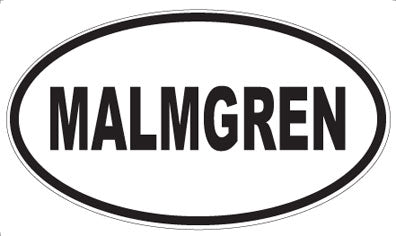 MALMGREN - Oval Sticker