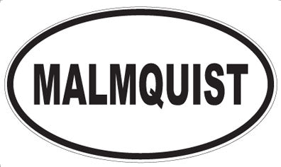 MALMQUIST - Oval Magnet