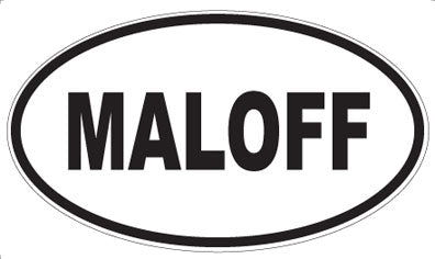 MALOFF - Oval Magnet