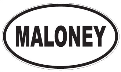MALONEY - Oval Magnet