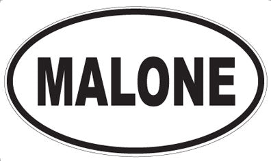 MALONE - Oval Magnet