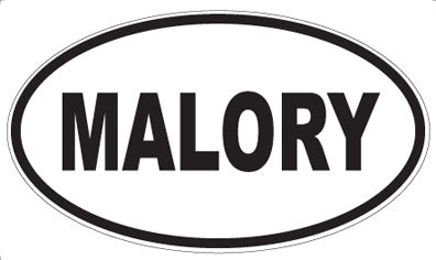MALORY - Oval Sticker