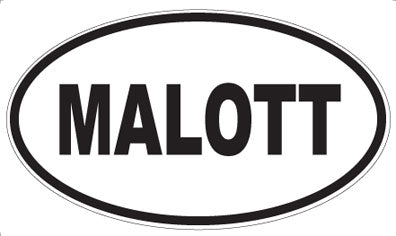 MALOTT - Oval Sticker