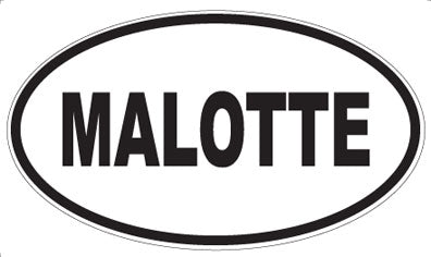MALOTTE - Oval Sticker
