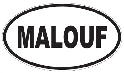 MALOUF - Oval Sticker