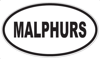 MALPHURS - Oval Magnet