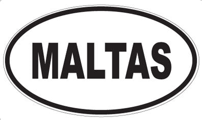 MALTAS - Oval Sticker
