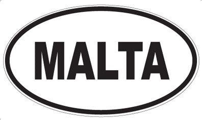MALTA - Oval Magnet