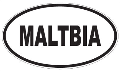 MALTBIA - Oval Magnet
