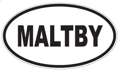 MALTBY - Oval Sticker