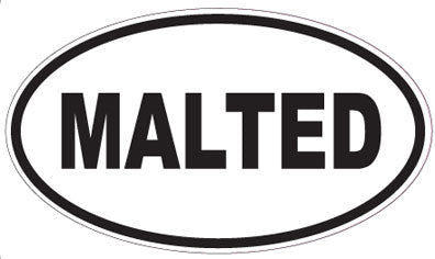 MALTED - Oval Sticker