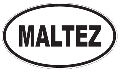 MALTEZ - Oval Sticker