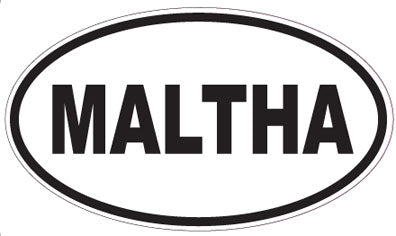 MALTHA - Oval Sticker