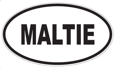 MALTIE - Oval Magnet
