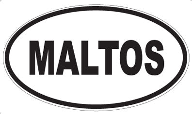 MALTOS - Oval Sticker