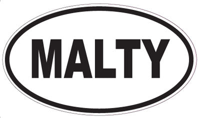 MALTY - Oval Magnet
