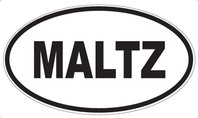 MALTZ - Oval Sticker