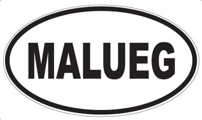MALUEG - Oval Sticker