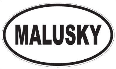 MALUSKY - Oval Magnet
