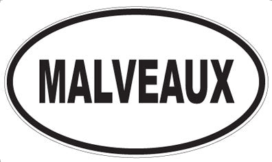 MALVEAUX - Oval Sticker