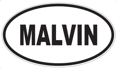 MALVIN - Oval Sticker